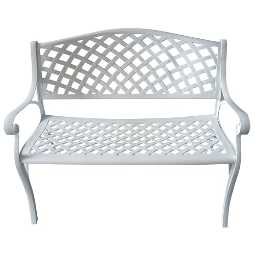 Image of Oakland Living Outdoor Aluminum Modern Patio Bench Loveseat