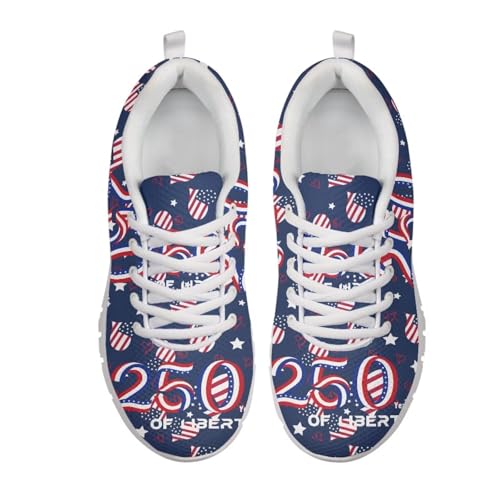 Image of GIFTPUZZ Mens Lace Up Athletic Trainers Running Sneakers Wedge Breathable Gym Lightweight Sports Tennis Shoes