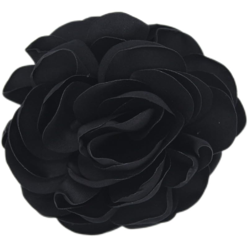 Image of Rose Brooch and Pin for Women Elegant Delicate Flower Pin Shawl Clip Duck Beak Clip for Women's Dress Banquet Party Jewelry Gift