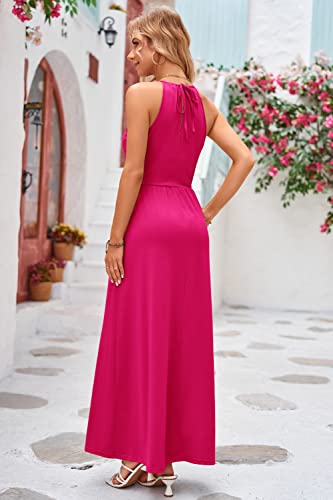Image of KILIG Women's Summer Floral Beach Flowy Split Maxi Long Dresses