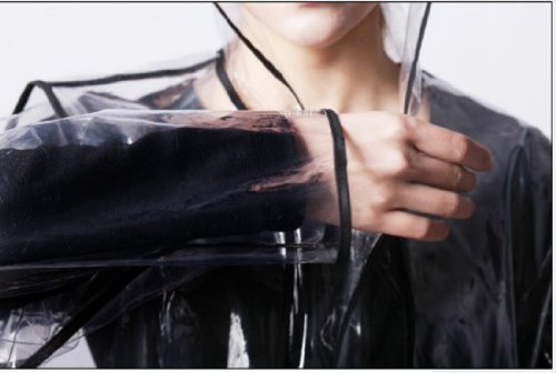 USonline911 City Block Bearcat Transparent with Colorful Edge Fashion Raincoat4