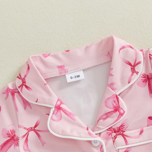 Newborn Summer Pajamas Baby Boy Girl Button Down Romper Cute Infant Sleepwear One-Piece Pjs3