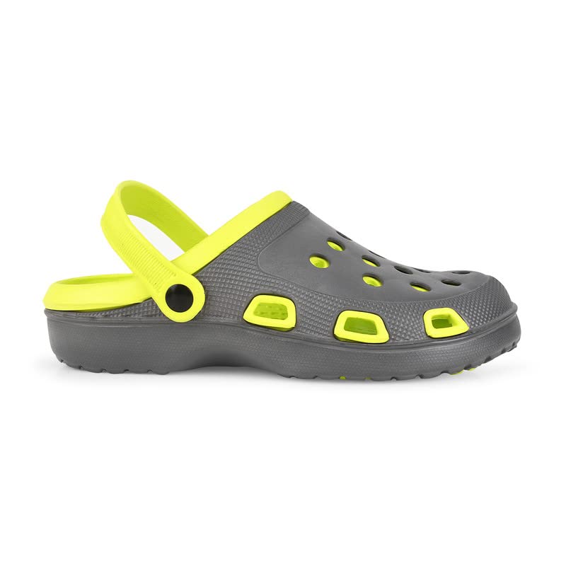 Image of SFR Men's Clogs l Lightweight, Stylish & Water Resistant Croc l Casual & Comfortable Men's Sandals with Adjustable Strap l Unisex Anti-Skid Clogs l Washable Rubber Clogs for Mens, Boys(Stepper)