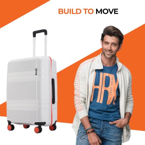 HRX Helium Grey 35L Cabin Suitcase Canes Grey - Image 3