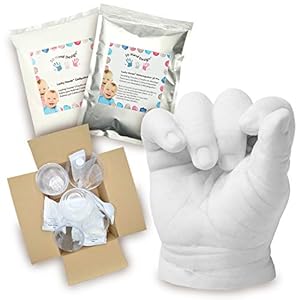Lucky Hands® 3D Afdrukset zonder toebehoren | handafdruk, gipsafdruk | cadeau-idee voor moederdag (Kinderset Compleet)