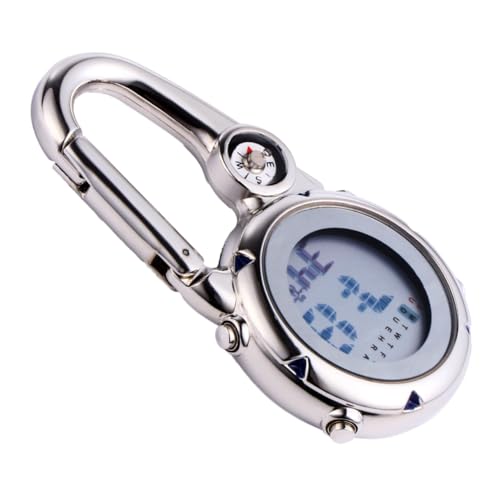 TEHAUX 多機能カラビナウォッチ 防水耐衝撃 夜光機能付き アウトドア用登山掛け時計 スリッシュで繊細なデザイン