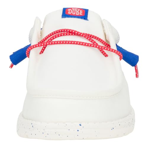 Image of HEYDUDE Wally Patriotic, Mens Shoes, Slip-on Loafers, Comfortable & Light-Weight