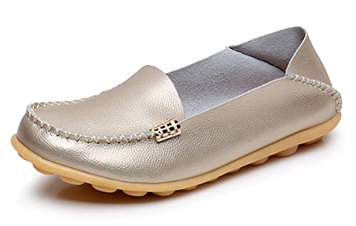 Image of VenusCelia Women's Natural Comfort 2 Walking Flat Loafer | Casual Shoes