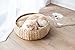 PetPals Hand Made Paper Rope Round Bed for Cat/Dog/Pet Sleep with Pillow, Natural (Round)