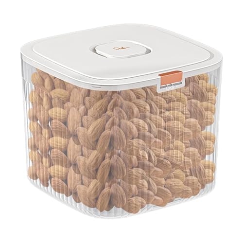 Contenedor de almacenamiento de arroz,Contenedores de arroz - Dispensador de arroz de alimentos Dispensador de cereales transparente Dispensador de alimentos secos con cubo de arroz - Dispensador de