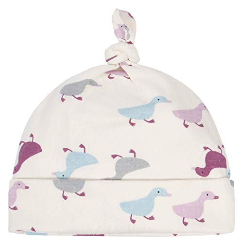 Grow By Gerber Baby Girls 4-Pack Caps, Grey/Pink/Ivory, 0-6 Months #TOP2