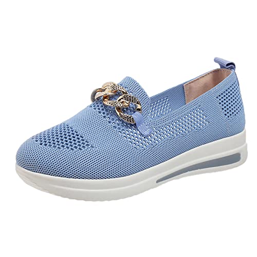 Generisch Zapatos de plataforma para mujer, zapatos de ocio para mujer, zapatillas deportivas para exteriores, ligeros, antideslizantes, para el tiempo libre, con suela gruesa, zapatos divertidos
