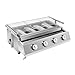 Barbecue a gas in acciaio inox, 4 fuochi, barbecue da tavolo, GPL, barbecue a...