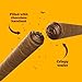 Bauducco Wafer Rolls, Crispy Chocolate Wafer Rolls Filled with Creamy Hazelnut, 14.1 oz (Pack of 1)