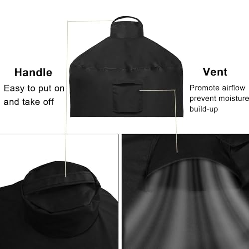 Housse de barbecue imperméable avec double couture et boucles - 6