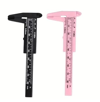 80 mm Mini Kumpas | 0.05 mm Hassasiyet | Plastik  l m Aleti | Mini Verniyer Kumpas   Tak , El Sanatlar , Elektronik ve Hobi Kullan m   in Siyah & Pembe Pembe