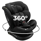 KidsZone Seggiolino Auto 0-36 kg Isofix - Seggiolino Auto Girevole 360° per 40-150 cm i-Size - Poggiatesta Regolabile, Cintura di Sicurezza a 5 Punti