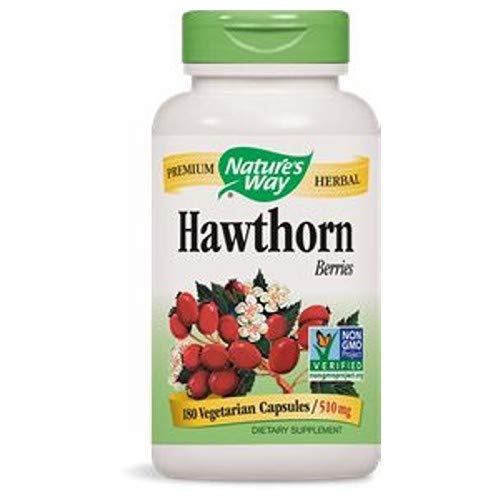 Nature's Way Hawthorn Berries, 180 Vegetarian Capsules