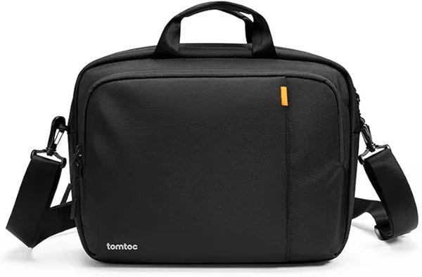 tomtoc Multi-functional Laptop Briefcase Business Shoulder Bag for 17.3 Inch ASUS ROG Zephyrus S, The Razer Blade Pro 17, More HP Dell Acer 17-inch Laptops, Water-Repellent Protective Messenger Bag