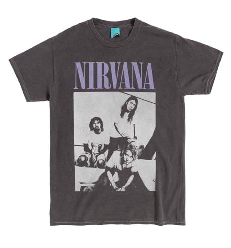 T-shirt Nirvana vintage charcoal TruffleShuffle pour fan de rock grunge
