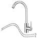 Rubinetto Miscelatore per Lavello Cucina,Rubinetto Monocomando Girevole a 360° con Tubi Flessibili (G3/8 Pollici X M10),Rubinetto ad Arco Alto in Acciaio Inox