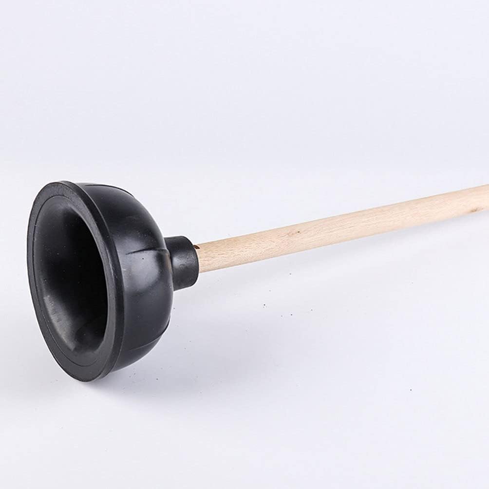 2pcs Toilet Plunger Toilet Bowl Cup Rubber Toilet Plunger with Long Handle Bathroom Toilet Bowl Plunger Cleaning Accessory Plunger