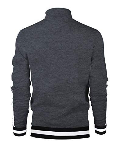 Image of SCREENSHOT-TRACK JACKET Mens Urban Hip Hop Premium Track Jacket - Slim Fit Side Taping Sportswear Urbanwear Streetwear Top
