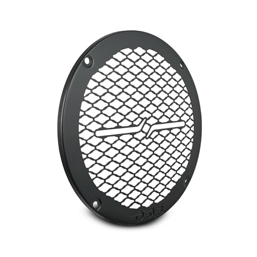 DS18 PRO-GRILL6MS/BK PRO 6.5' Slim Metal Mesh Speaker Grill - Universal Fit 6.5 inches - Protective Speaker Cover Mesh - Protect Your Speakers - Black - Each