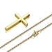 Reve Simple Stainless Steel Cross Pendant Chain Necklace, No Color, Size No Size