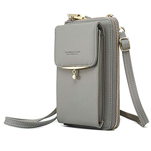 Cyber Deals Monday Sales Womens Purse Leather Cellphone Holster Wallet Case Small Crossbody Shoulder Phone Bag Pouch Handbag Clutch for iPhone 11 Pro 8 7/6 Plus Xs Max X Xr Samsung S10+