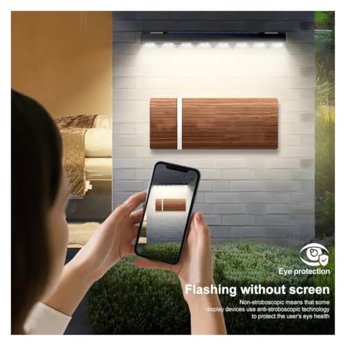 Iluminación de ambiente solar exterior con lámpara impermeable de 4 LED para patio 6