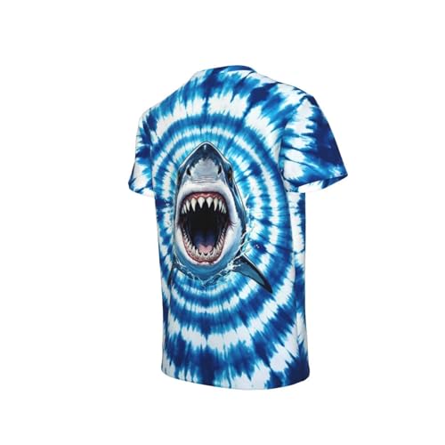 Image of Big Kids Tie Dye Shirt for Boys Girls Short Sleeve Hippie Tshirt Senior Tee