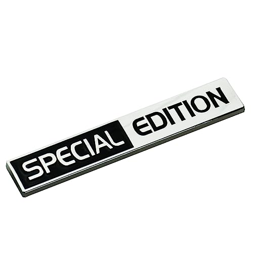 Image of 2Pc Special Edition Emblem 3D Fender Badge Car Truck Sticker Decal Fit for Universal Car Truck SUV (Chrome Black)