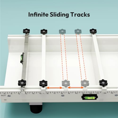 2 Pcs Epoxy Mold, Resiners River Table Epoxy Resin Mold with Adjustable Divider, 24x12x3in with Bubble Level, Fill Clamp System & Transparent Depth Board Ideal for Live Edge Resin Casting — view 3