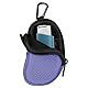 MEDMAX Neopren Tasche für Asthma Inhalator, Tragetasche mit Karabinerhaken und Netztasche innen, Reise-Holster Halter für L-förmigen Asthma-Inhalatoren (Rosarot) (Mittelviolett)