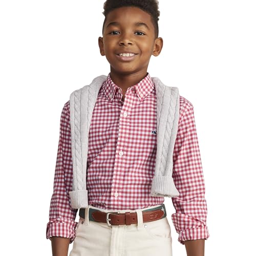 vineyard vines Boys' On-The-go Brrr Gingham Shirt