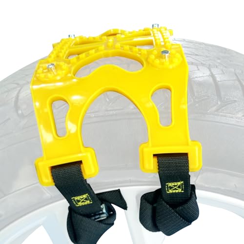 Cadenas de nieve para coches | Cadenas antideslizantes de invierno para vehículos,Equipo de seguridad de vehículo ajustable para pisos deslizantes y pendientes curvilíneas