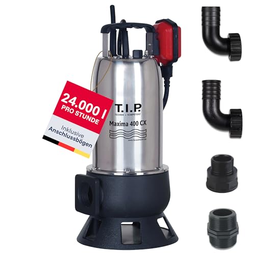 Gartenpumpe RÖHTENBACH 550W mit Schwimmer + 2 Storz C Kupplung + 30m Schlauch