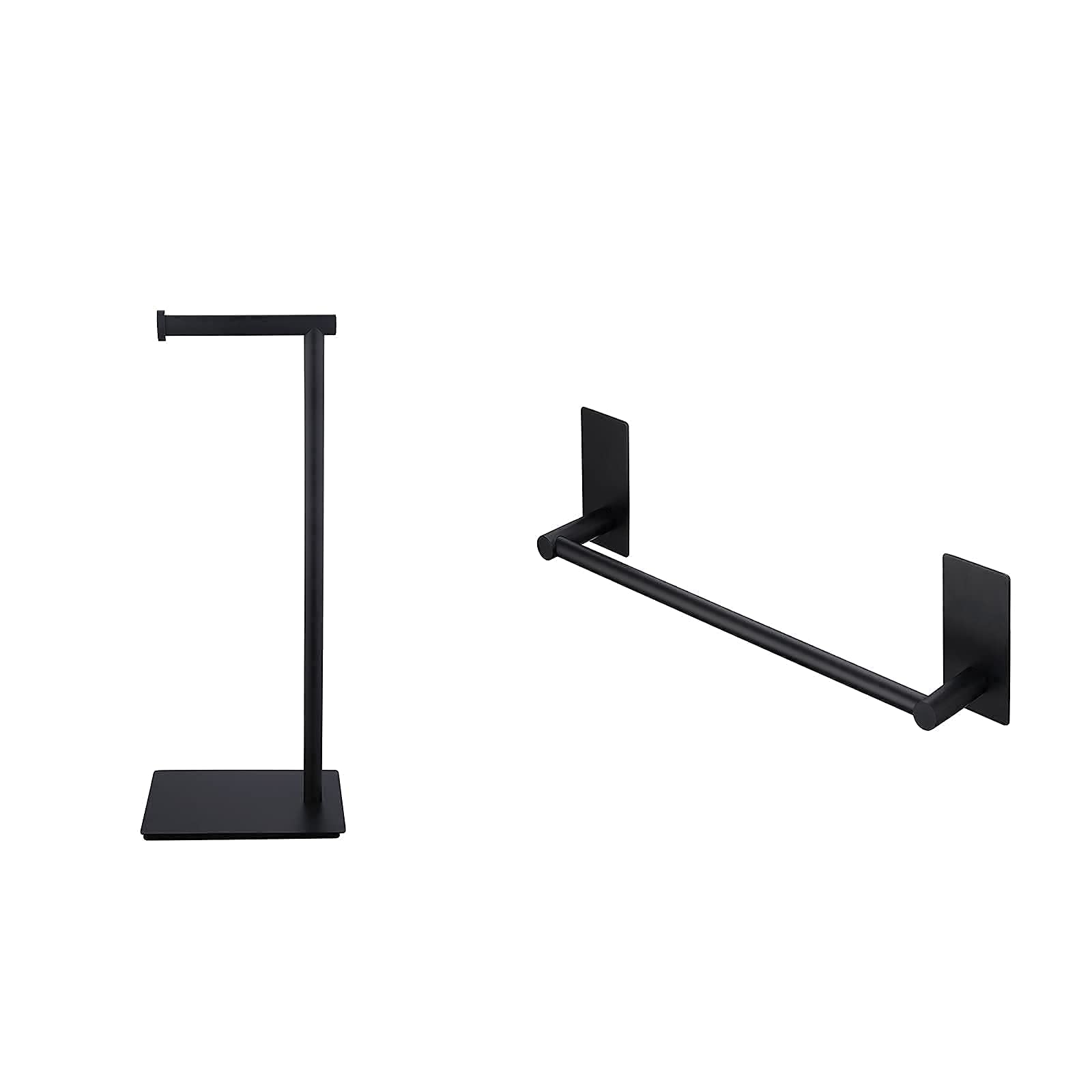 KES Toilet Paper Stand and 12-Inch Towel Bar SUS304 Stainless Steel Matte Black, BPH286S1A-BK+A7000S30-BK