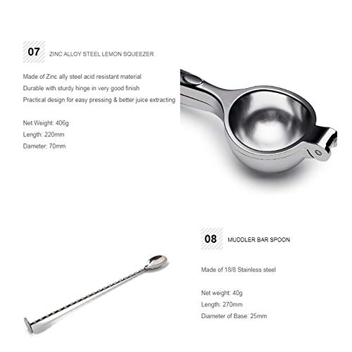 Kit Premium de Herramientas para Cocktail con Shaker miniatura 5