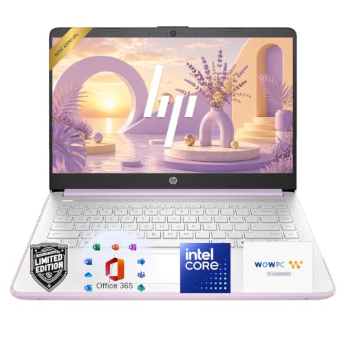 Image of HP 14 inch Laptop Computer, 2026-2027 Edition, Intel N150 Processor, 4GB DDR5 RAM, 128GB SSD, 1TB Cloud Storage, Windows 11 with Microsoft 365