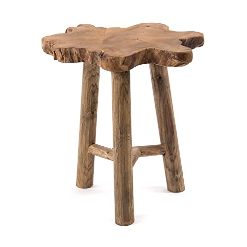 DESIGN DELIGHTS BEISTELLTISCH Tree | Mahagoni, 50 cm | Baumscheibe...