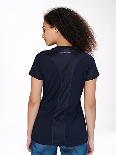 Image of TECHNOSPORT Women's 100% Polyester Regular Fit T-Shirt