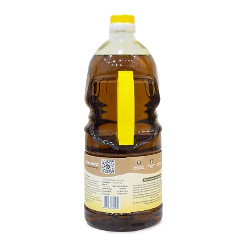Image of Conscious Food Organic Cold Pressed Black Mustard Oil | 2 Litre | Mustard Oil for Cooking | Certified Organic | Good for heart health | Kachi Ghani