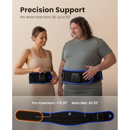 Image of BOB AND BRAD ThermoRed Heating Pad Belt Massager for Lower Back Support, FSA Cordless Wearable Near Infrared Heat & Red Light Lumbar Back Wrap with Adjustable Vibration HSA Eligible, Gift for Family