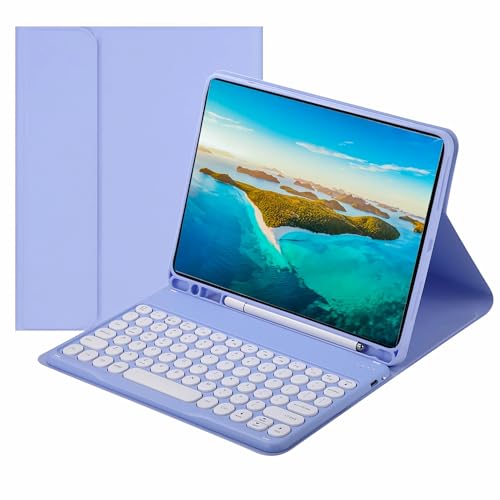 WxfTnix L[{[h P[X ݊ iPad Air 6 11inch 2024 ̂킢~`̎F̃L[{[h̖O\APencil ̃z[_[tĂvtHI Jo[ Ή@ iPad Air  6 ,F