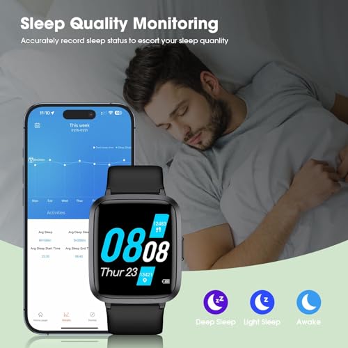 Fitniv Smart Watch, Touchscreen Fitness Tracker With Heart Rate & Spo2 Monitor thumb #5