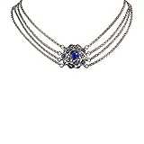 Wunderschöner nostalgischer Dirndlschmuck, Collier 4-reihig, Kropfkette von Hand gefertigt, angenehmes Tragegefühl