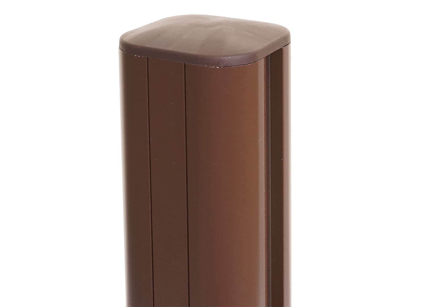Mendler Aluminiowe słupki Sarthe-WPC, słupki słupki, system wtykowy - 98 cm, brązowy