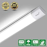 💡 【Fácil de instalar】 💡 Siga las instrucciones de instalación proporcionadas para el cableado e instale la luz de ambiente húmeda de techo de oficina de LED, luego la lámpara de techo de la lámpara de LED de la lámpara de garaje de tubo de LED de la habitación de LED dará a su habitación luces increíblemente brillantes